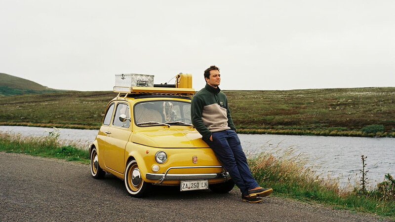 Chandler e la Fiat 500 in Scozia