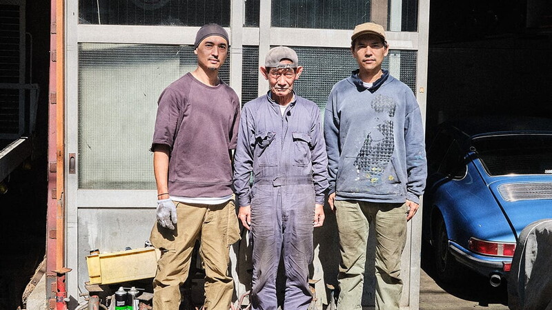 So Naito con suo nonno Shinichi